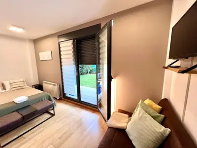 Cama o camas de una habitación en El mirador de la Reina