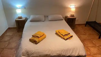 Cama o camas de una habitación en La falsa de Palacio