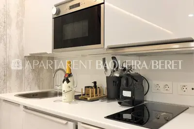 Una cocina o zona de cocina en Apartarent 1500 - Estudio Àneu