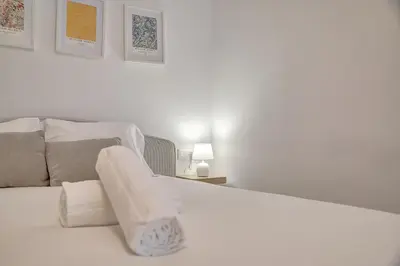 Cama o camas de una habitación en Descanso & Salud by Clabao