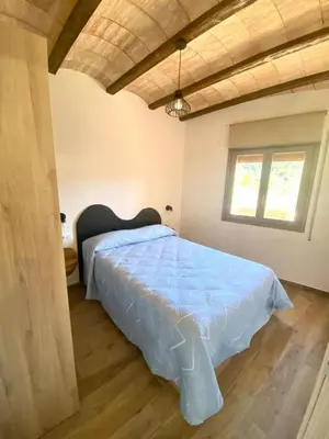 Cama o camas de una habitación en Casa la Luz - Apartamentos Rurales Construcción 2025 -Mata rraña-Terra Alta