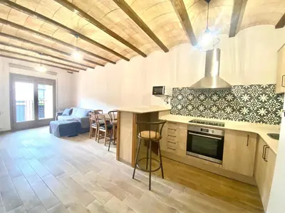 Una cocina o zona de cocina en Casa la Luz - Apartamentos Rurales Construcción 2025 -Mata rraña-Terra Alta
