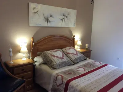Cama o camas de una habitación en Balcón De Garbisón
