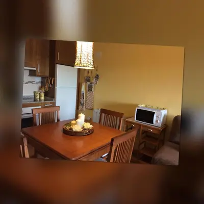 Una cocina o zona de cocina en Balcón De Garbisón