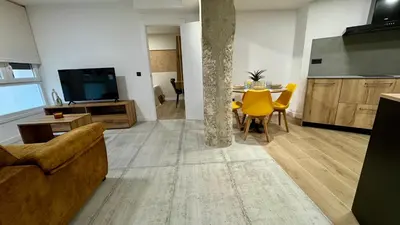 Una televisión o centro de entretenimiento en Casa Martina