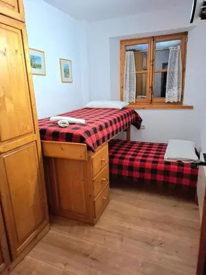 Cama o camas de una habitación en Isard Apartament