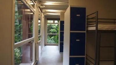 Litera o literas de una habitación en Albergue Plaza Catedral