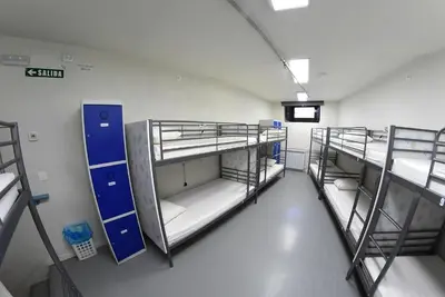 Litera o literas de una habitación en Albergue Plaza Catedral