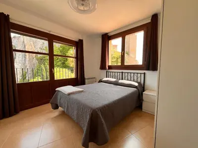 Cama o camas de una habitación en Apartamento Pasarelas Ventanal