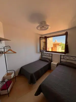 Cama o camas de una habitación en Apartamento Pasarelas Ventanal
