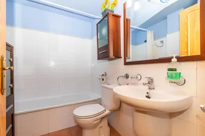 Un baño de Apartamento Gabacha. Bisaurri