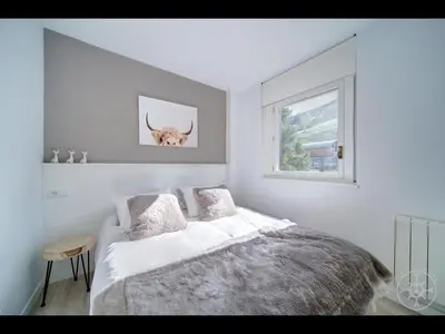 Cama o camas de una habitación en Tuc dera Llança de Alma de Nieve