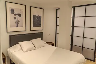 Cama o camas de una habitación en La Borda del Gato Rafa