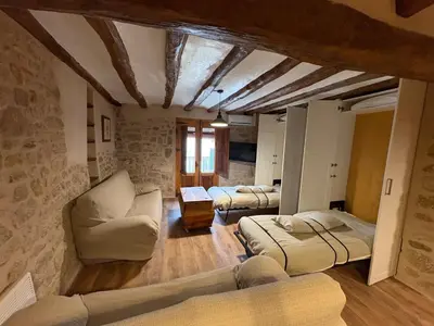Zona de estar de Apartamento rural La Fresneda - Casa Vidal