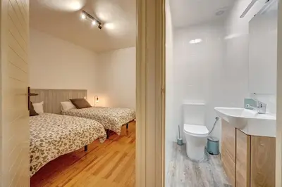 Cama o camas de una habitación en Dúplex Estella Centro 1 by Clabao