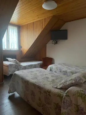 Cama o camas de una habitación en Pensión Montarto