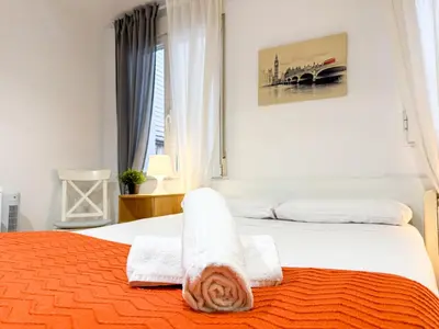 Cama o camas de una habitación en Canal del Pilar - Turistea