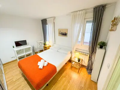 Cama o camas de una habitación en Canal del Pilar - Turistea