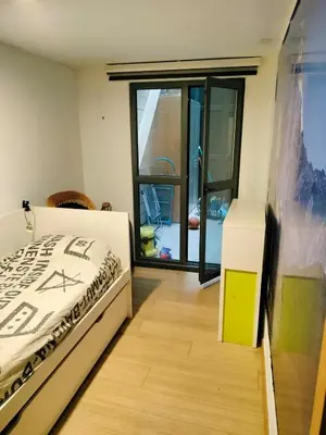 Cama o camas de una habitación en Apartment in the center of Pamplona