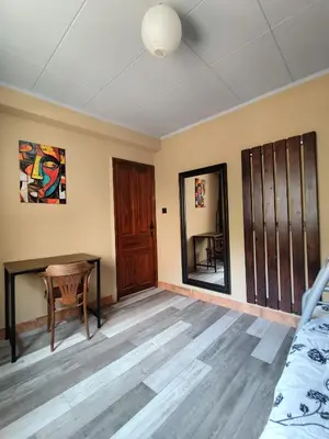 Zona de estar de Cal Perico, apartamento con terraza