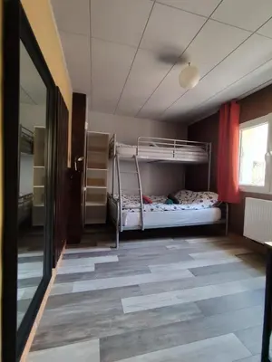 Cama o camas de una habitación en Cal Perico, apartamento con terraza