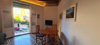Una televisión o centro de entretenimiento en Casa Gelonch