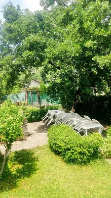 Jardín al aire libre en Casa Irama - Casa rural para grupos cerca de Aínsa - Pirineo Aragonés