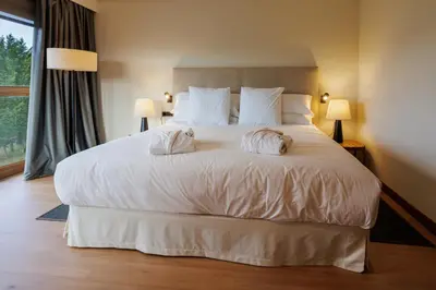 Cama o camas de una habitación en Hotel & Spa El Mirador de Ulzama