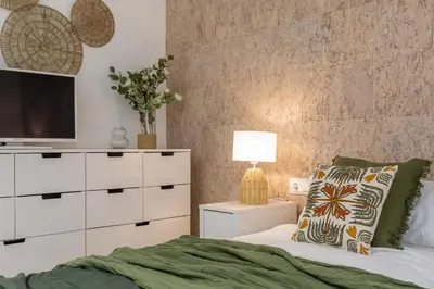 Cama o camas de una habitación en Apartamentos Kyns