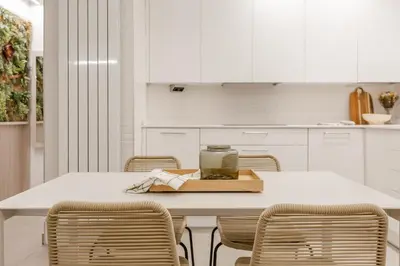 Una cocina o zona de cocina en Apartamentos Kyns