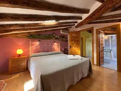 Cama o camas de una habitación en Entrefrutales
