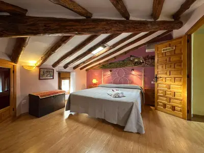 Cama o camas de una habitación en Entrefrutales
