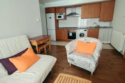Una cocina o zona de cocina en Encanto rural con gran terraza
