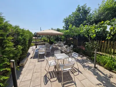Jardín al aire libre en Casa Rural La Choca