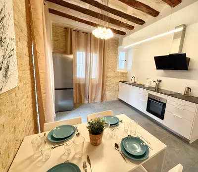 Una cocina o zona de cocina en Vive Zaragoza XV