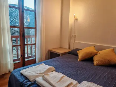 Cama o camas de una habitación en Confort en la Vall de Boí - Sol y buena ubicación - Cuc 5