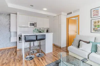 Una cocina o zona de cocina en Stylish Duplex in the heart of Zaragoza