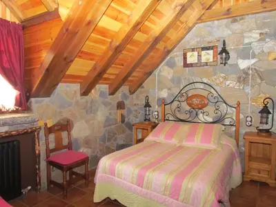 Cama o camas de una habitación en Casa Rural Fontamil