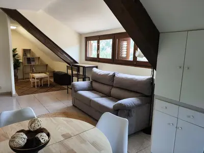 Zona de estar de Apartamento ático Belabarce