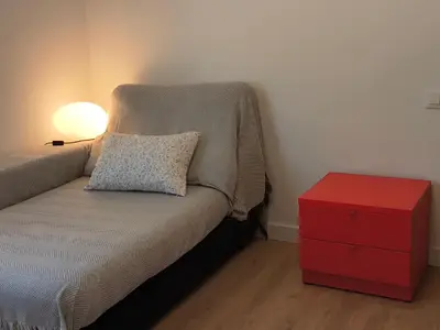Cama o camas de una habitación en Apartamento EGUZKILORE Izaba-Isaba