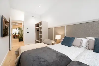 Cama o camas de una habitación en Loft Alojalia