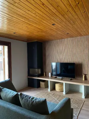 Una televisión o centro de entretenimiento en Barruera DÚPLEX