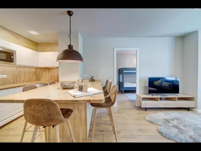 Una cocina o zona de cocina en CABANA de Alma de Nieve
