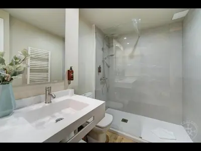 Un baño de CABANA de Alma de Nieve