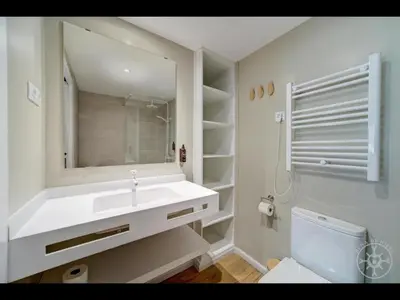 Un baño de CABANA de Alma de Nieve