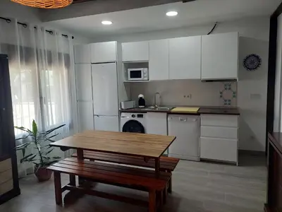Una cocina o zona de cocina en El Rincón de San Fermín
