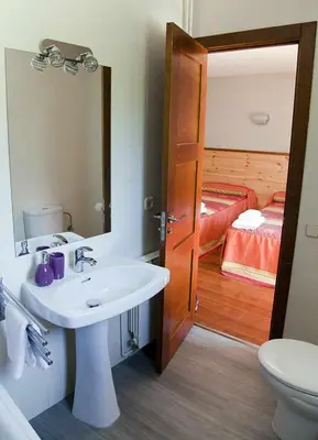 Cama o camas de una habitación en Casa La Lourdes