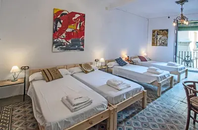 Cama o camas de una habitación en Cal Comabella