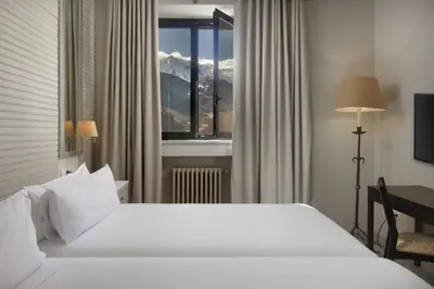 Cama o camas de una habitación en Parador de Vielha