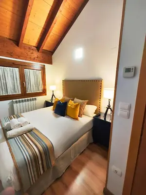 Cama o camas de una habitación en El Balcón de Gavín